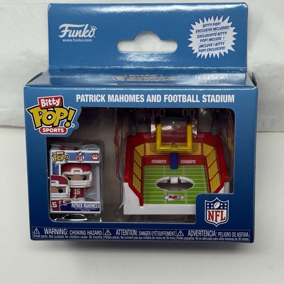 Funko Other - Funko Bitty Pop! Patrick Mahomes and Football Stadium Arrowhead NEW FAST SHIP🔥